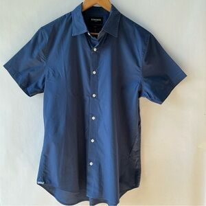 Bonobos Men’s Medium Stretch Short Sleeve Blue Button Down